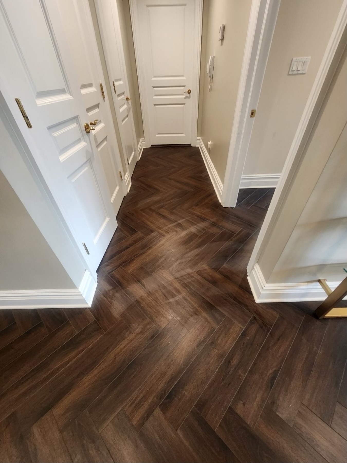 Herringbone Engineered Hardwood in Forest Hills, NY