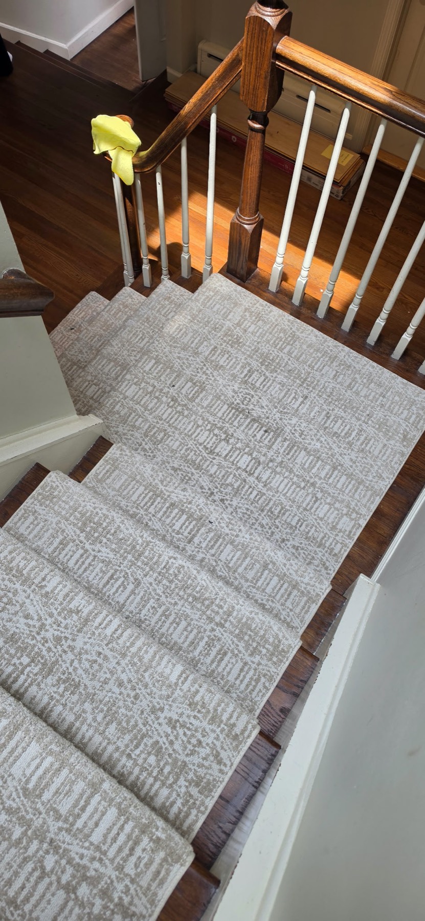 Custom Stair & Landing Carpet Installation in Oceanside, NY