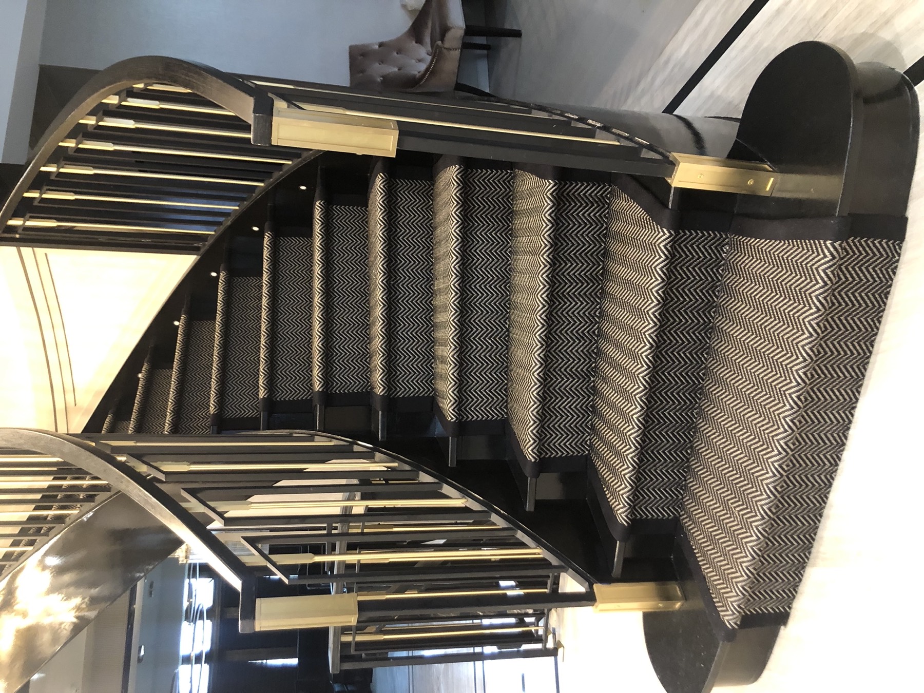 Custom Stair Runner Installation in Woodmere, NY