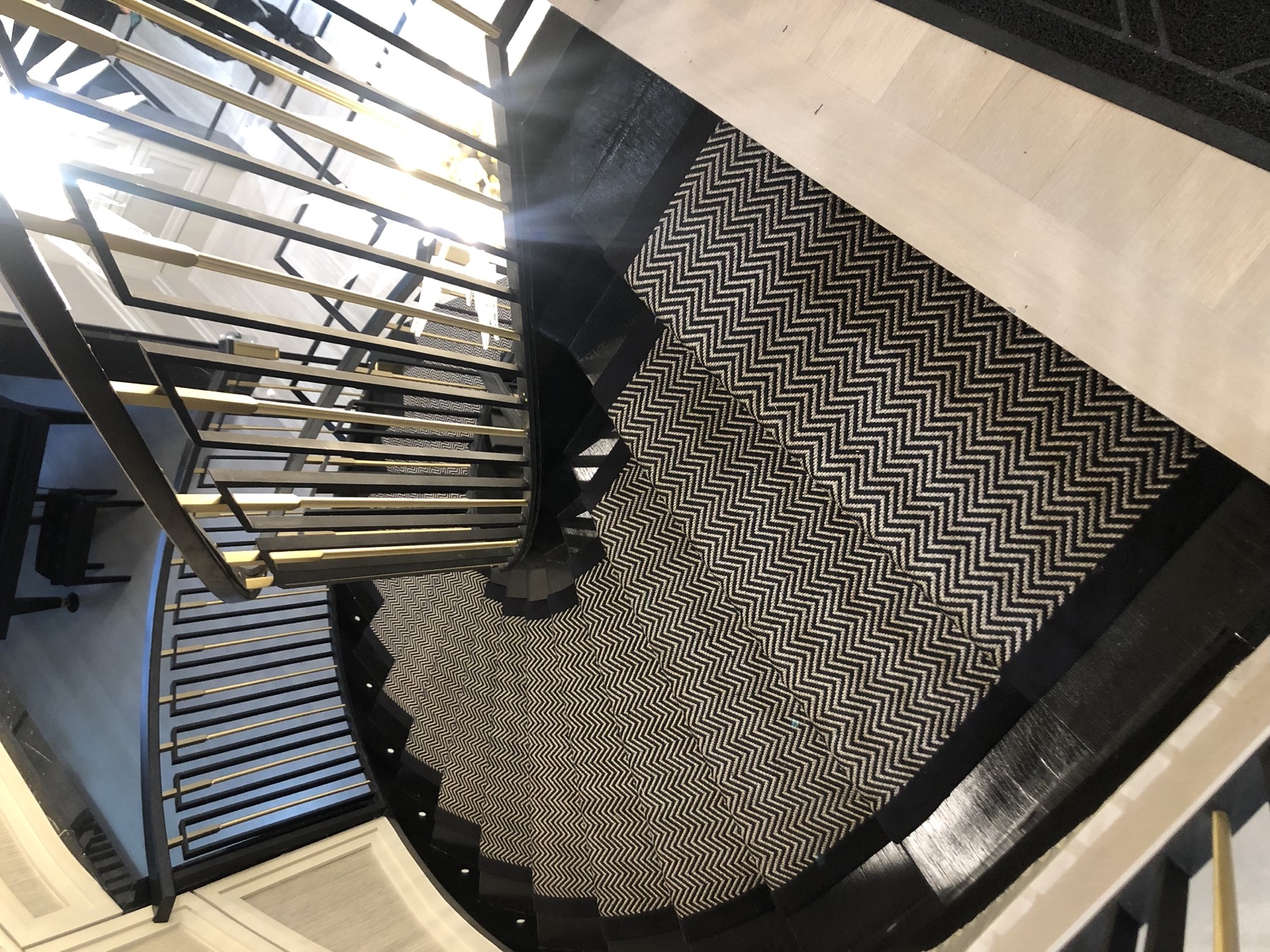 Custom Stair Runner Design & Installation in Woodmere, NY