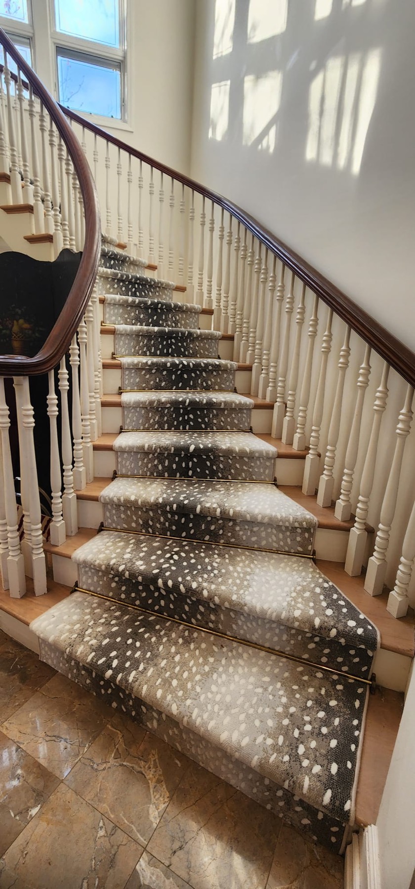Custom Stair Runner Design & Installation in Rockville Centre, NY