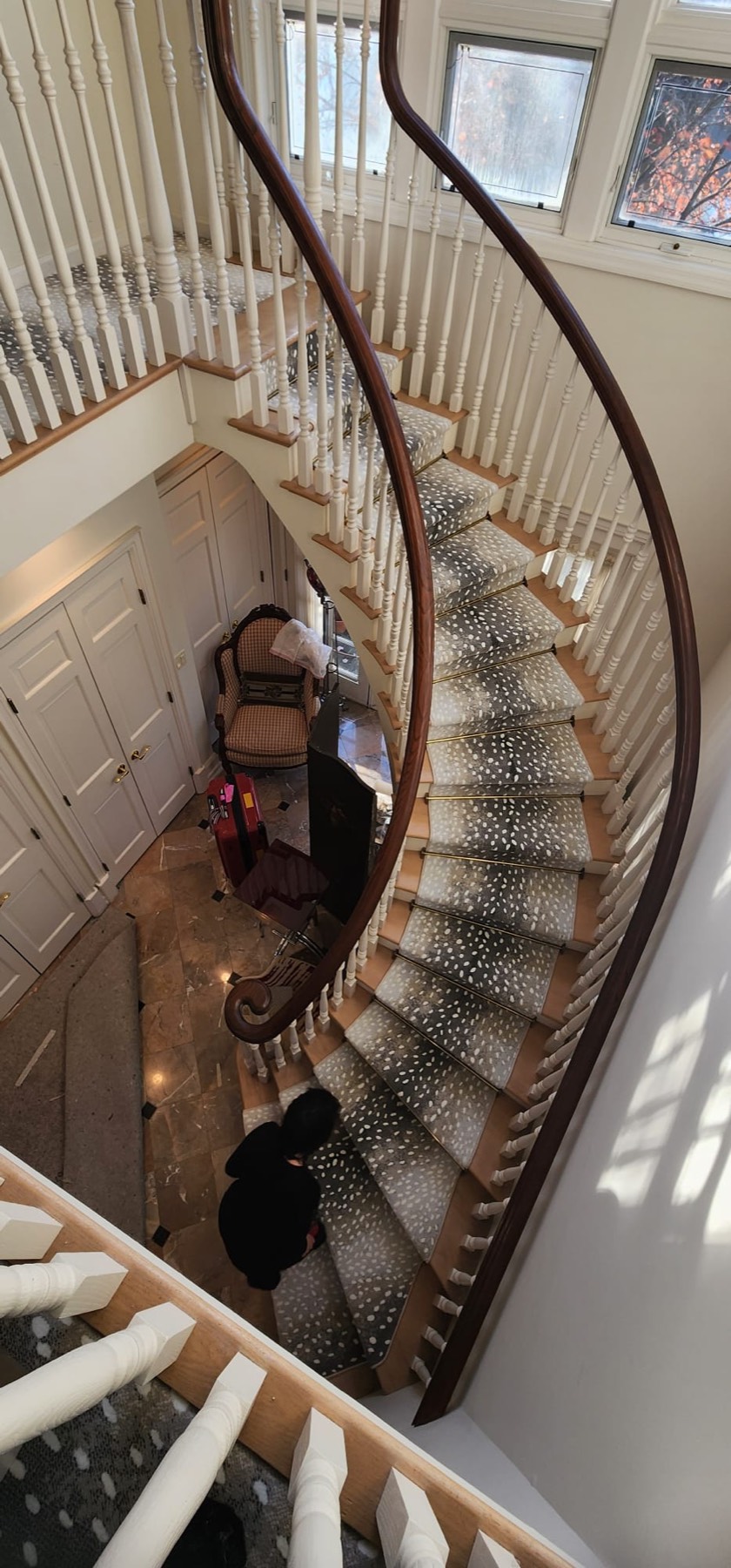 Custom Stair Runner Design & Installation in Rockville Centre, NY